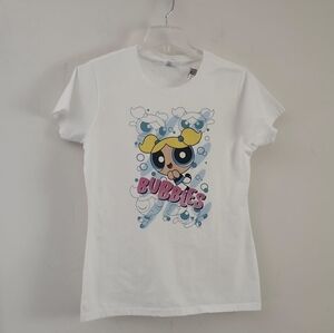 Powerpuff Girls Crewneck Short Sleeve Graphic T-Shirt Size:M Color: White/ Multi